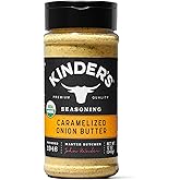 Kinder's Organic Caramelized Onion Butter, Premium Quality Seasoning, MSG Free, USDA Certified Organic, 12 oz