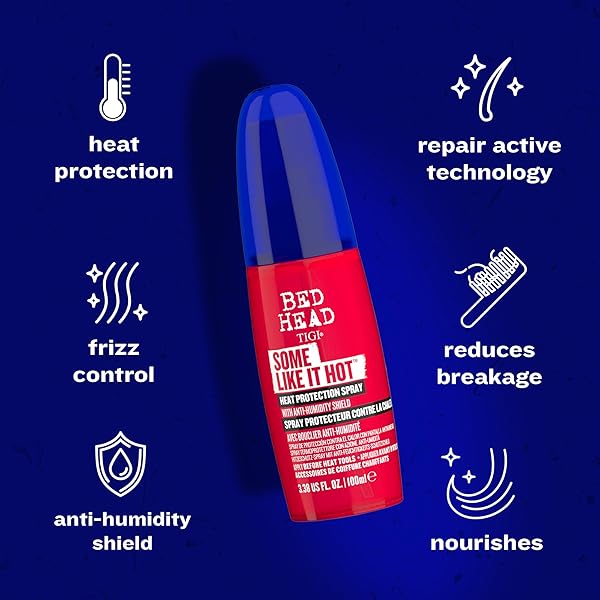 TIGI BED HEAD SOME LIKE IT HOT HEAT PROTECTION SPRAY FOR HEAT STYLING 3.38 FL OZ