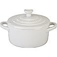 Le Creuset Stoneware Mini Round Cocotte, 8 oz., White