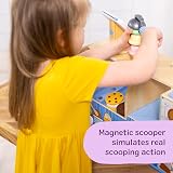 Melissa & Doug Wooden Cool Scoops Ice Creamer Playset FSC Certified 42 pcs view 6