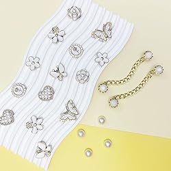 20Pcs Bling Plastic Shoe Charms for Clog Sandals