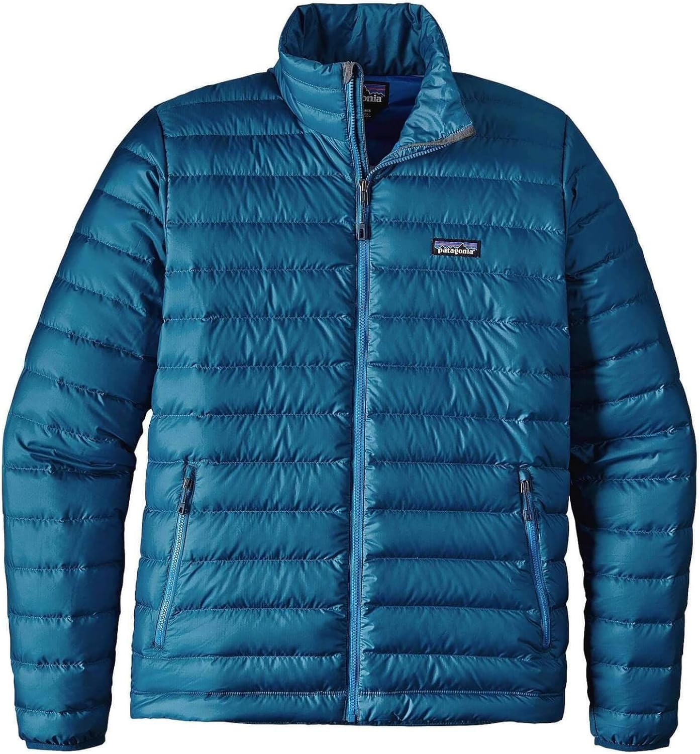 patagonia blue down jacket