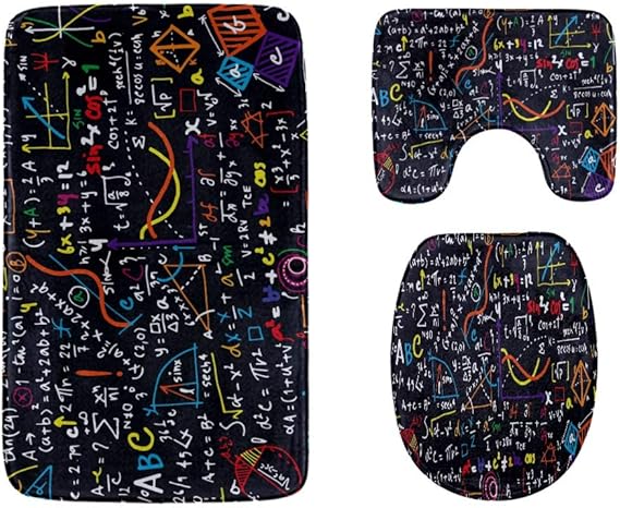 Juego de alfombrillas de baño divertidas Educación matemática