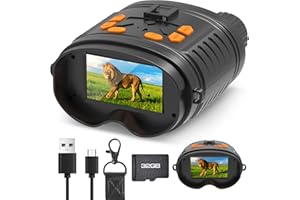 Night Vision Goggles - Night Vision Binoculars for Adults, 3" HD Display and 10X Digital Zoom Infrared Binoculars 32GB TF Car