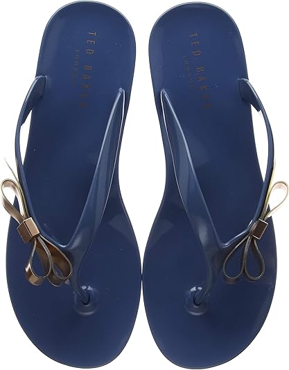 ted baker blue flip flops