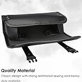 wiipara Motorcycle Saddle Bag PU Leather Round Handlebar Tool Bag Large view 4