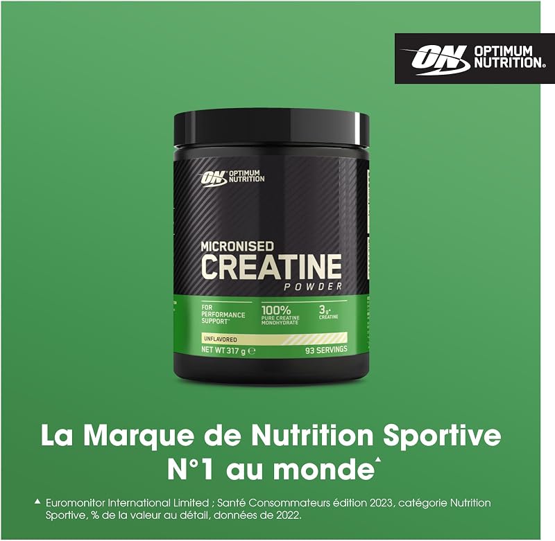 Micronised Creatine Monohydrate en Poudre, 317g
