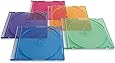 Verbatim CD/DVD Color Slim Jewel Cases, Assorted - 50pk
