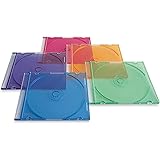 Verbatim CD/DVD Slim Cases (0.21 inches) - Assorted Colors  - 50pk