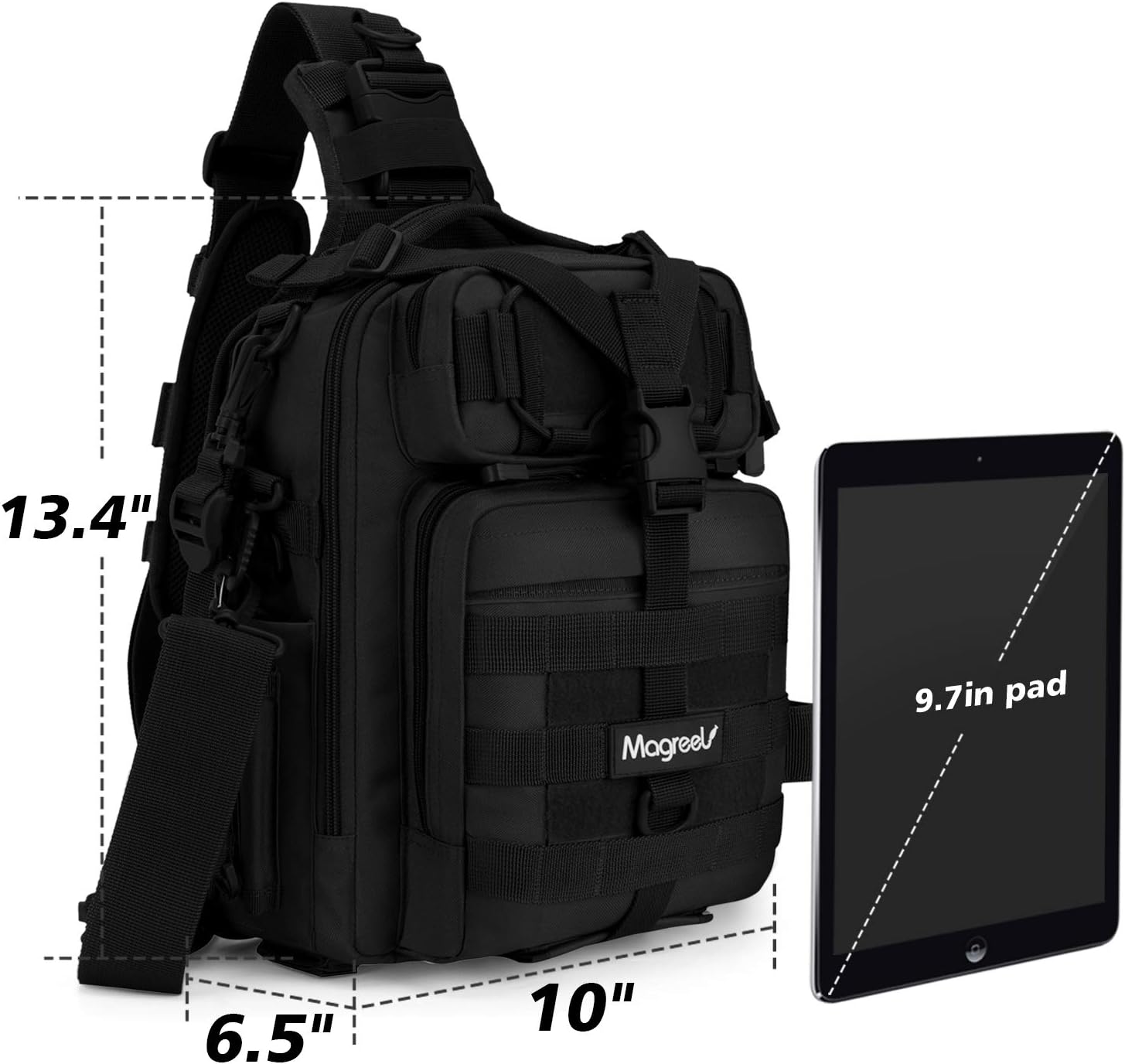 Magreel Fishing Tackle Bag with 1x Fishing Tackle Box, WaterResistant