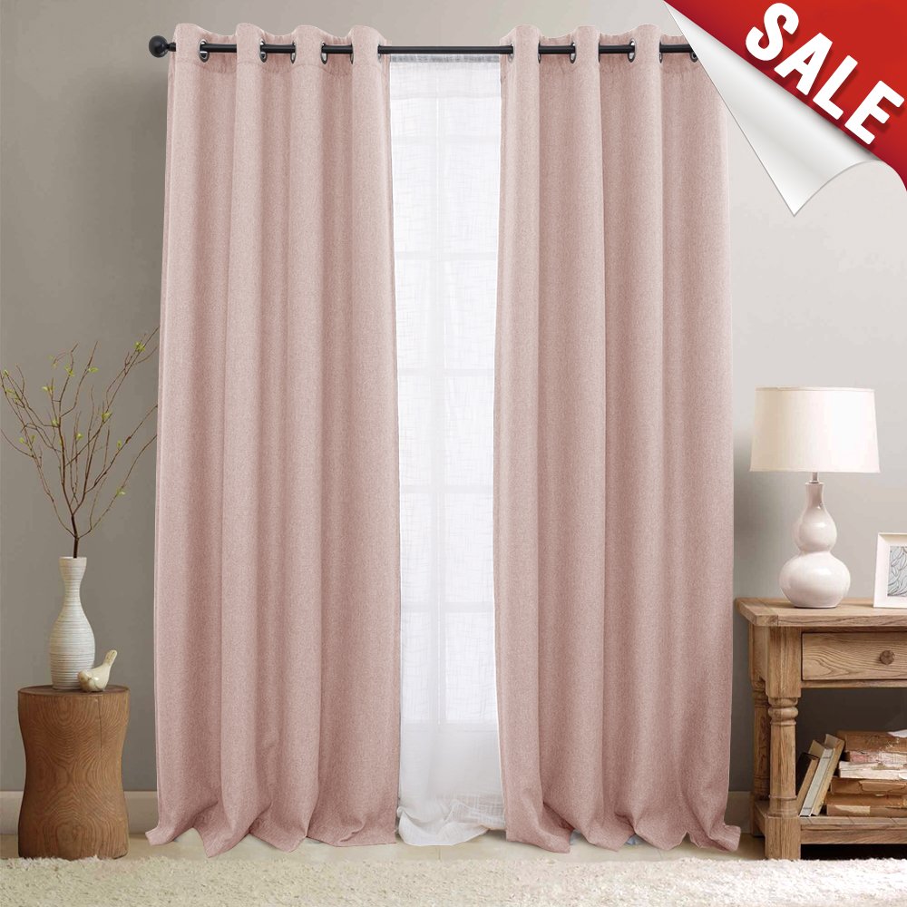 Best living room curtains light pink