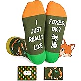 Zmart Funny Socks for Men Women - Fox Socks Shepherd Gifts for Teen Girls Boys