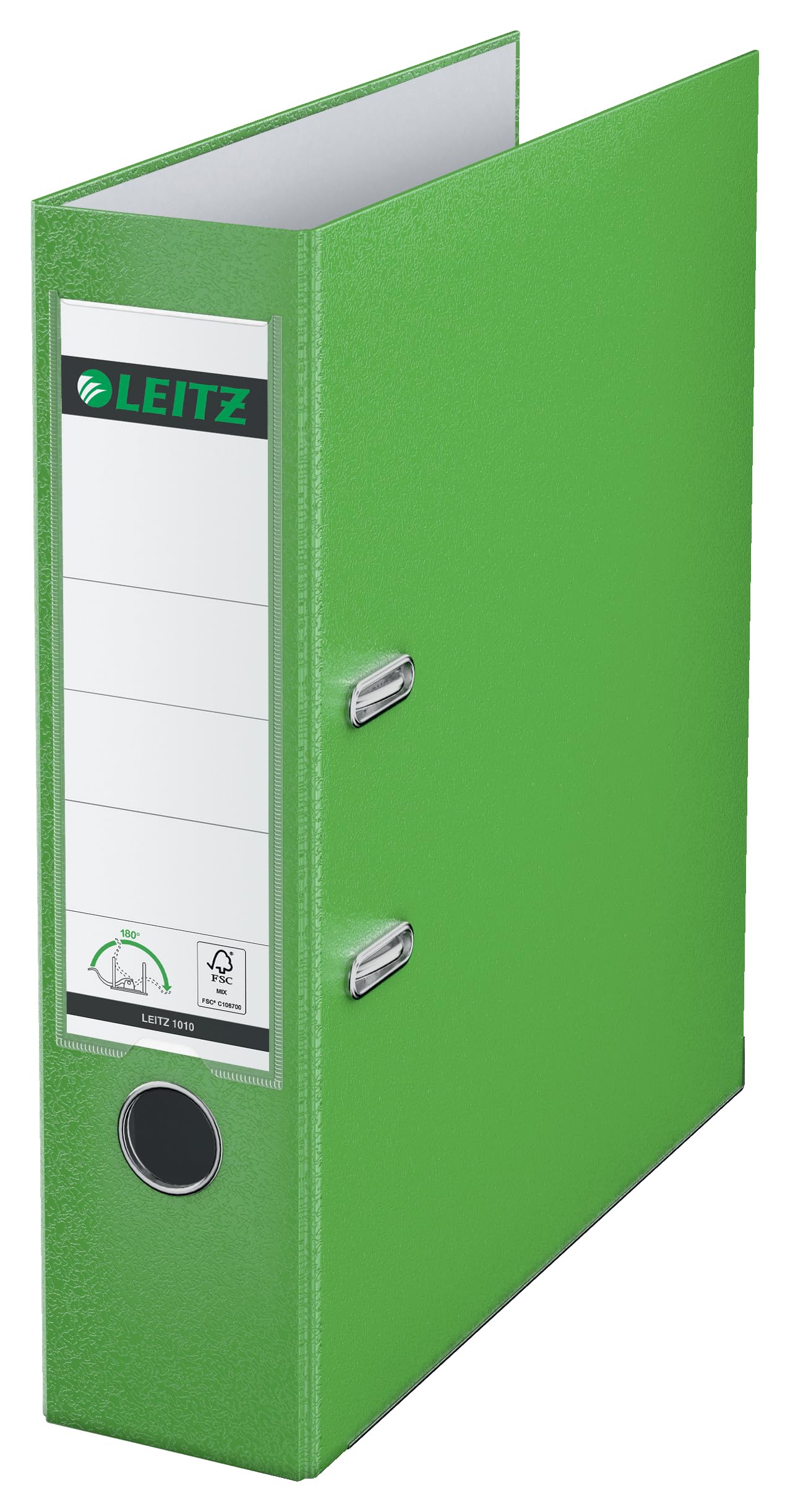 Leitz Lever Arch File, Light green, A4, 80mm width, Plastic, 10100050