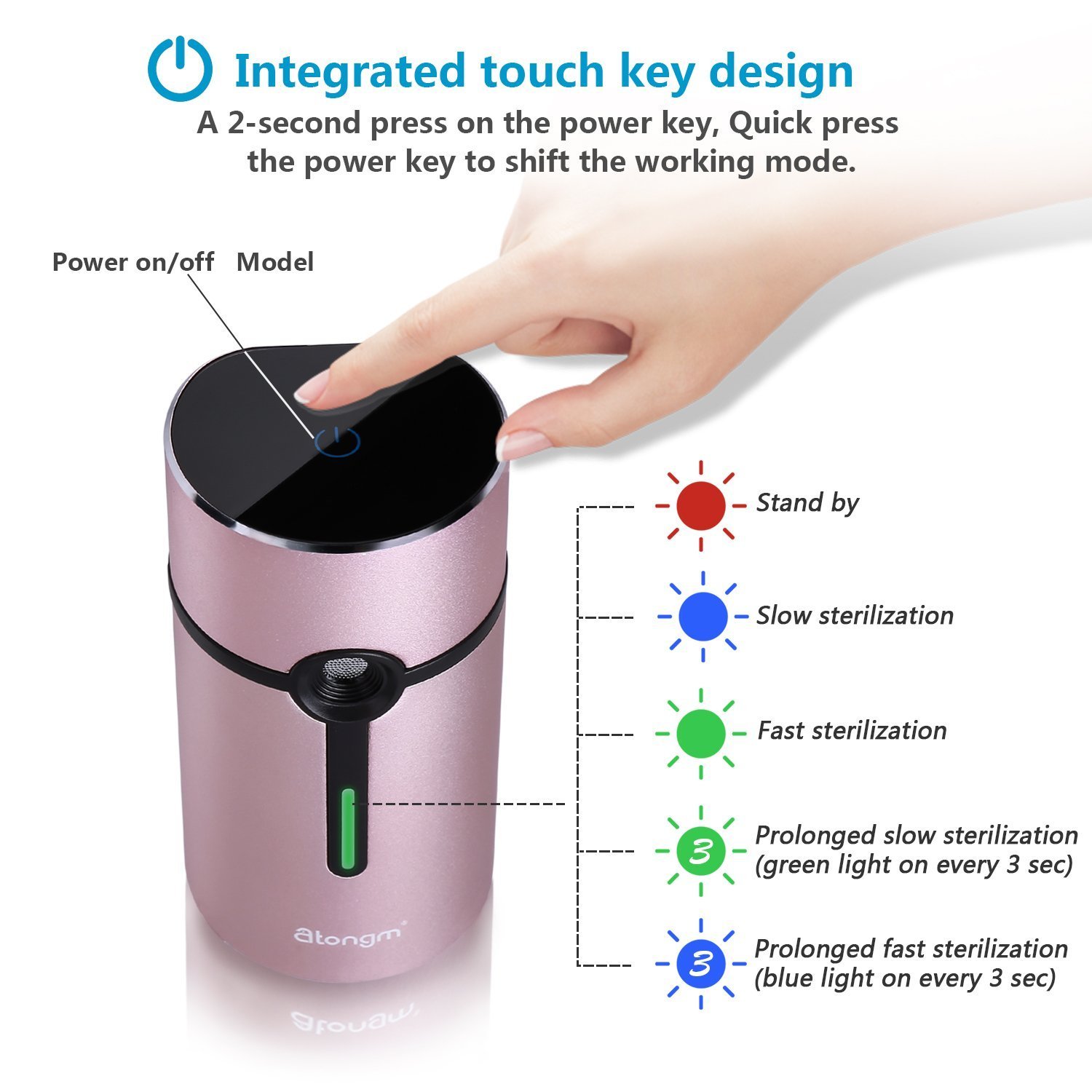 Activated Oxygen Refrigerator Deodorizer Filter. Mini Size Multi-purpose Sterilizing Deodorizer Purifier for Fridge Cooler Chamber, Shoe Closets, Cabinets, Wardrobes, Car, Travelling cases, etc