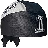 Harley-Davidson Men's Dark Custom Ride Hard Colorblocked Headwrap - Black &amp; Gray