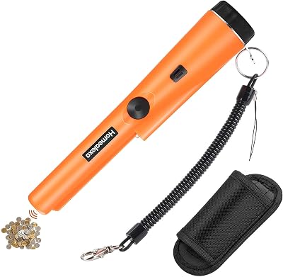 Homealexa Metal Detector Portable 360° Pinpointer LED Buzzer Kids Adults