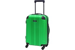 Kenneth Cole REACTION Out of Bounds Lightweight Hardshell 4-Wheel Spinner Luggage, Kelly Green, 20-Inch Carry On