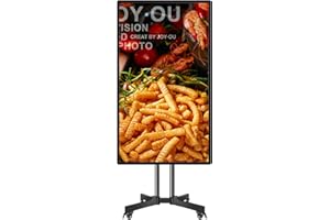 JYXOIHUB Digital Signage Displays 43 Inch Touch HD Screen Interactive Smart Board Movable Type Signage Display AD Media Player for Commercial Restaurant Display and Broadcast（Only Displays Board）