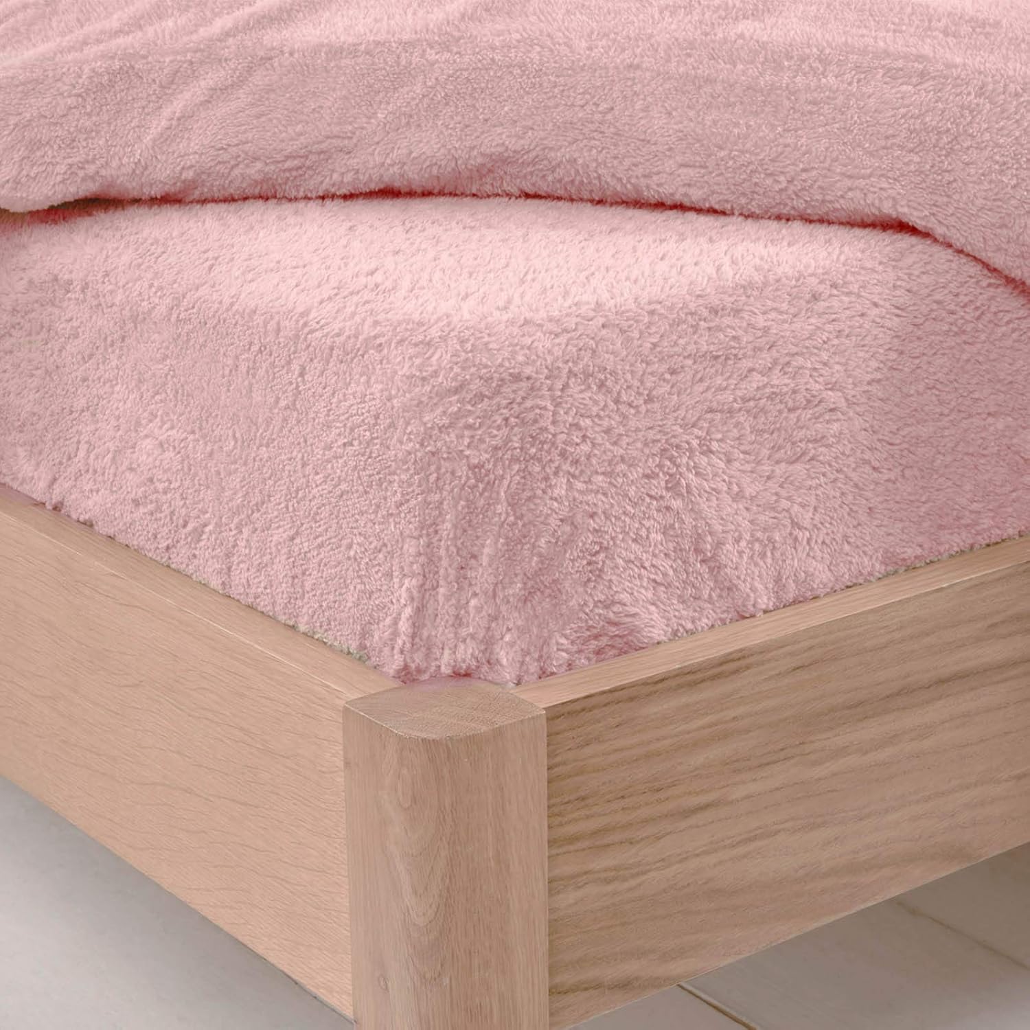 Brentfords Teddy Fleece Fitted Bed Sheet Thermal Warm Soft Fluffy