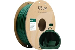 eSUN PLA+ Filament 1.75mm 1KG, 3D Printer Filament Dimensional Accuracy +/- 0.03mm, 1kg Cardboard Spool(2.2lbs) 3D Printing Filament, Fits for Most FDM 3D Printers(Pine Green)