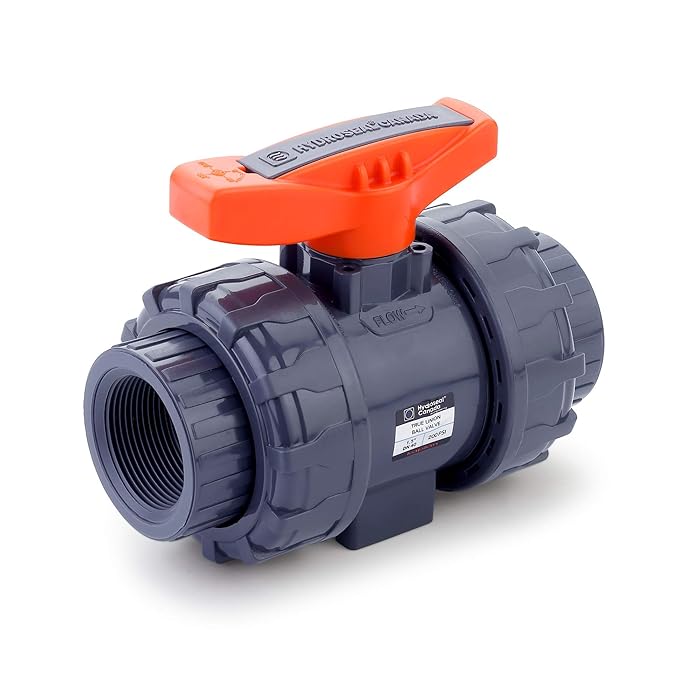 Buy HYDROSEAL Kaplan 1 1/2” PVC True Union Ball Valve Threaded (NPT