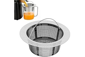 KANSHENDH-US Pulp Strainer for Nama J2, Juice Strainer After Juicing, Fine Mesh Filter Screen Compatible with Nama J2 Cold Press Juicer, 304 Stainless Steel for Less Pulp & Smoother Juice, Easy Clean