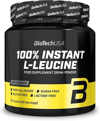 BioTechUSA 100% Instant L-Leucine Drink Powder 3,000 mg Unflavoured 277g