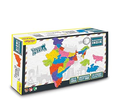 plutofit Learning and Educational Discover India Map Puzzle for Kids