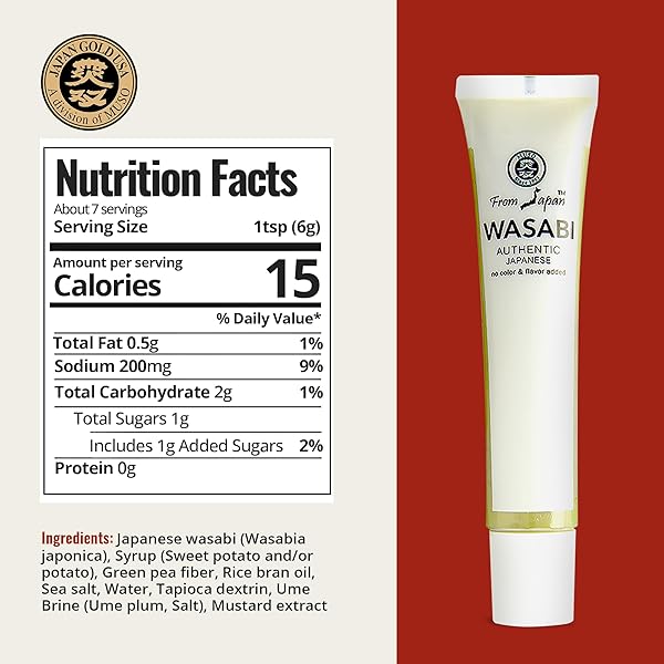 MUSO FROM JAPAN – REAL WASABI – AUTHENTIC FLAVOR, VEGAN AND GLUTEN-FREE – 1.52 OUNCE