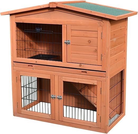 pawhut rabbit cage