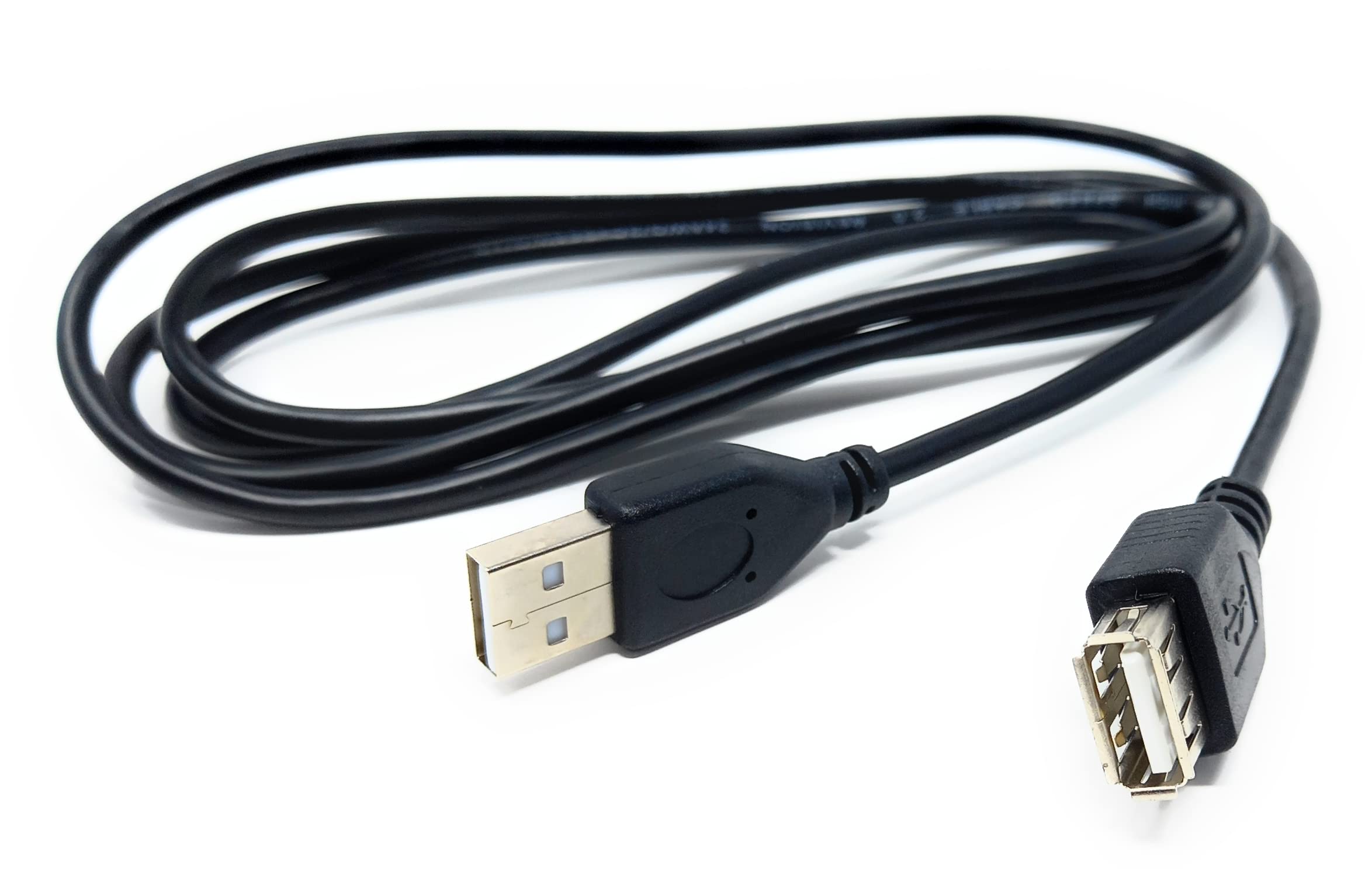 DRUT 1.5m USB Male to USB Female 2.0 24AWG High Speed EXTENSION Cable A Plug to Socket (5ft, Black)