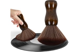 YIJINKING Vinyl Record Cleaning Brush - Ultra Soft Anti Static Brush for Vinyl Records - Essential Record Player Accessories for Flawless Vinyl Care