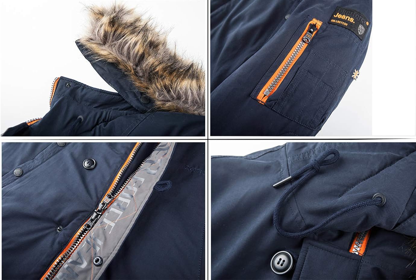 TIGER FORCE Parka Coat Winter Men Waterproof Hooded Jacket Quilted Ski Snowjacket Extremely Cold at  Men’s Clothing store