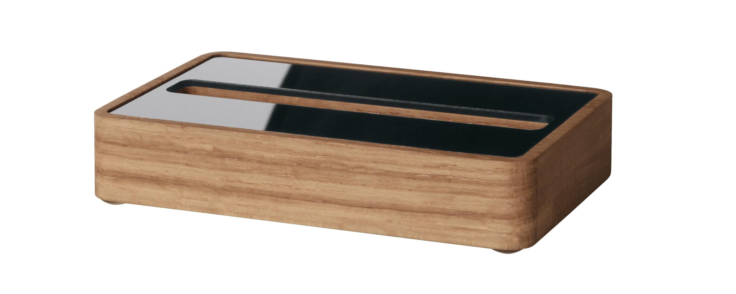 SIGEL VA200 Business card holder made of oak wood, 10,7 x 2,2 x 6,3 cm, for up to 30 cards