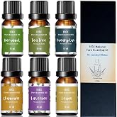 Essential Oils for Laundry, Dryer Balls &amp; Diffusers | 60ml | 6 Pack of the Most Sought-After Scents for Aromatherapy | Lavender, Tea Tree, Eucalyptus, Bergamot, Lemon &amp; Chamomile