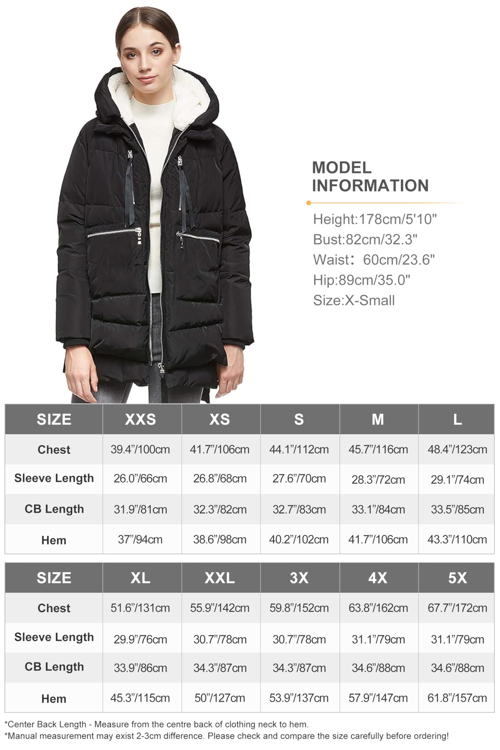 Orolay Women's Thickened Down Jacket