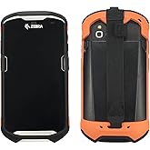 Protective Cover Bumper Case Rugged Boot with Hand Strap for Zebra TC51 TC510K TC52 TC56 TC57,Slim TPU Scanner Cover,Barcode Touch Mobile Computer Accessories (Orange)