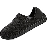 LongBay Mens Slippers with Removable Supportive Insole Slip on Casual House Shoes for Indoor Outdoor Bedroom Garden