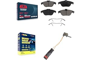 CMX Rear Ceramic Disc Brake Pads And Wear Sensors Kit Replacement For Mercedes-Benz C300 GLK350 GLK250 E350 C350 C250 E550 C2