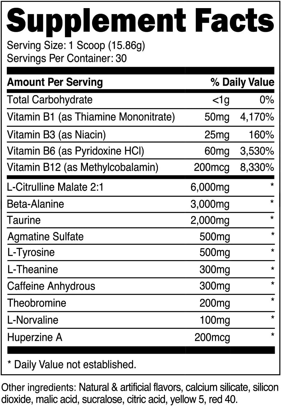 Nutricost Pre-Workout Complex 30 Servings (Peach Mango): Health & Personal Care