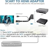 AUTOUTLET SCART to HDMI Converter 1080P 4:3 16:9 150cm Cable PAL/NTSC view 3