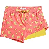 maamgic Mens Swim Trunks with Compression Liner Short Stretch Mens Bathing Suit Quick Dry Swimming Trunks Swimsuit