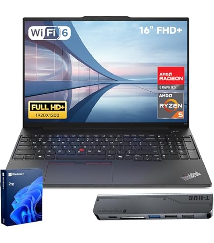 Amazon.com: Lenovo ThinkPad E16 Gen 2 Business Laptop Computer