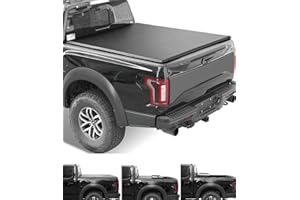 LYONCOVER Lyon Cover 5.5ft 67.1 inch Soft Tri-Fold Bed for 2015-2024 F-150 Tonneau Truck Bed Cover | LED Lamp | 3 Years Warranty |