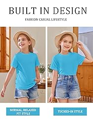 Girls Short Sleeve T Shirts Kids Summer Tops