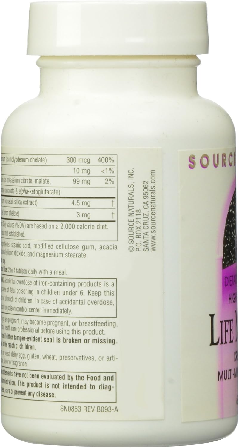 Source Naturals Life Minerals, Krebs Cycle Multi-Mineral Complex,60 Tablets: Health & Personal Care