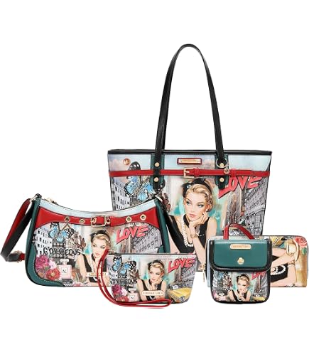 Nicole Lee Nikky Mini Boston Double Zip Crossbody Bag, Vegan