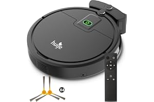 Huije Robot Vacuum Cleaner, 2900Pa Auto Self Charging Super Thin Robotic Vacuum,120Mins Max,Tangle Free,Quiet Cleaning Cordless Vacuum for Pet Hairs,Dust,Hardwood Floors & Carpets(Upgraded)