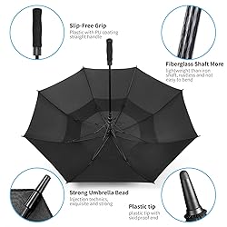 MRTLLOA Automatic Open Golf Umbrella, Extra-Large