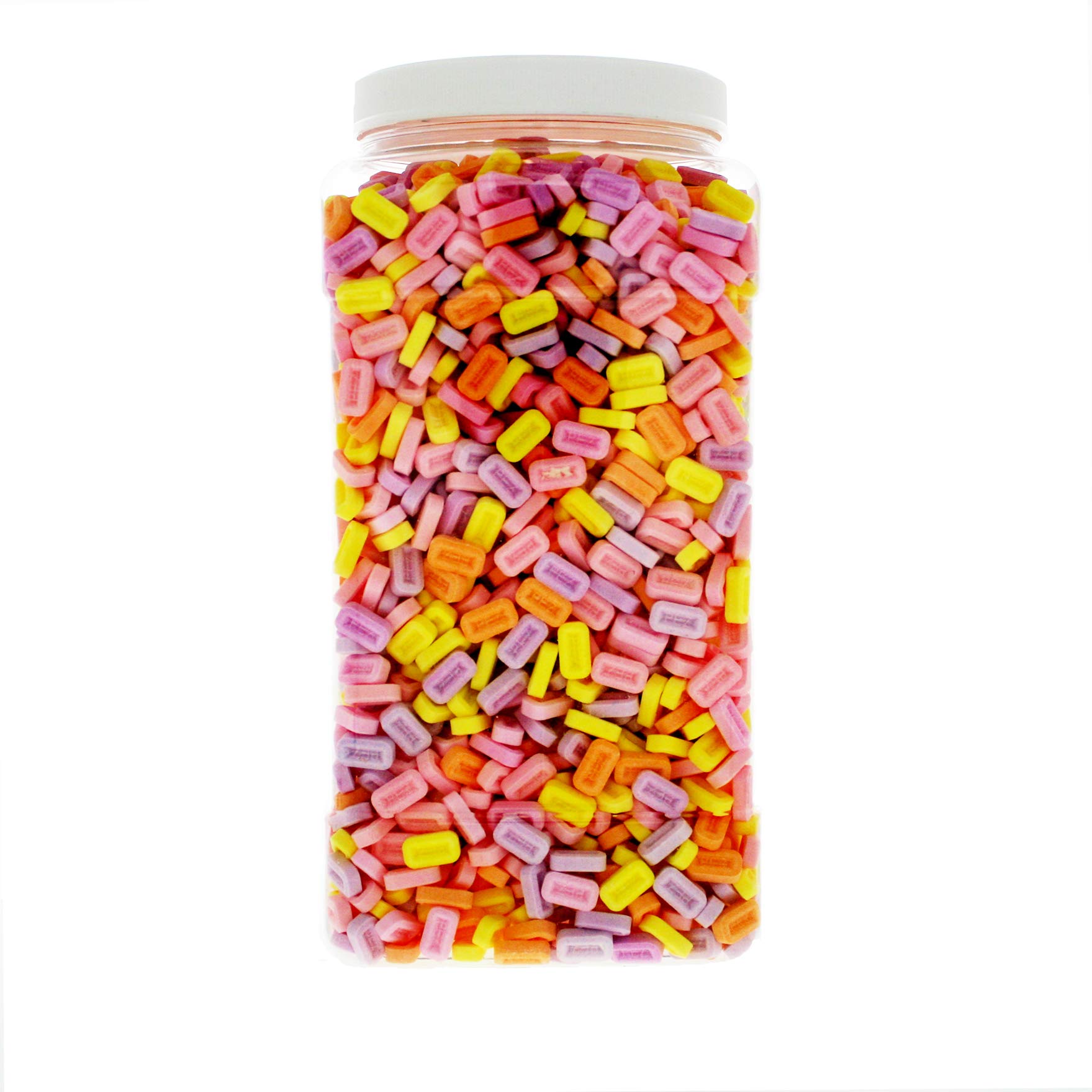 Pez 5.5 Pound Bulk Unwrapped Pez Candy - Assorted Bulk Pez Unrolled in 1 Gallon Gift Ready Reusable 